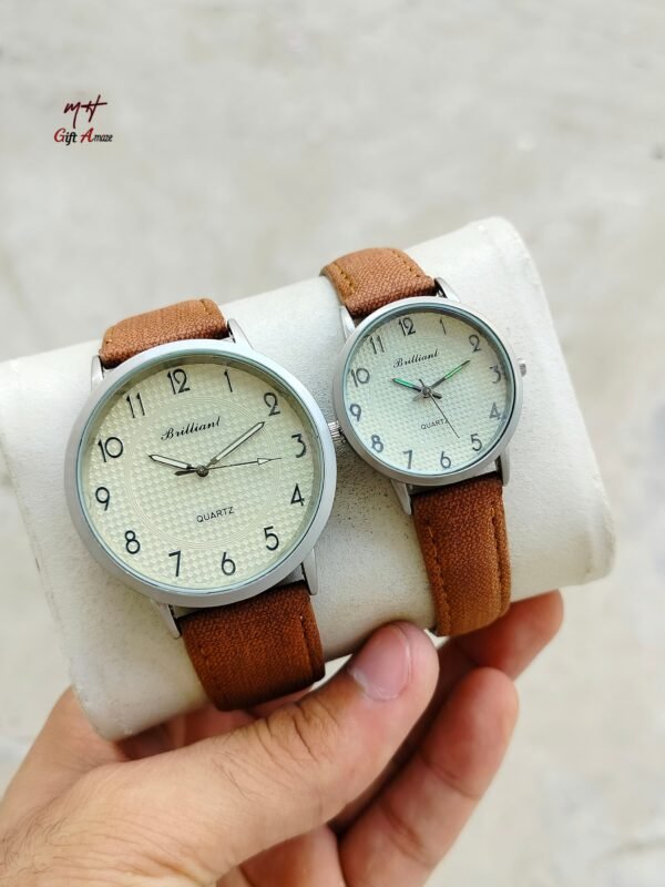 Brilliant  New Arrival  Couple 👨‍❤️‍👨 Pair Watch - Image 3