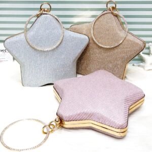 🎀 Metal Frame Star Shape Fancy Clutches