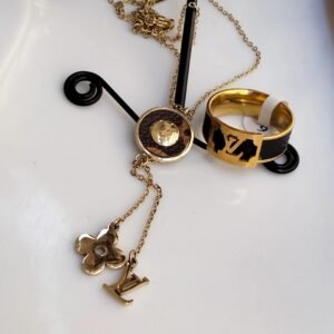Calligraphic   Combo set With Mala Length 22 inch Ring Adjustable