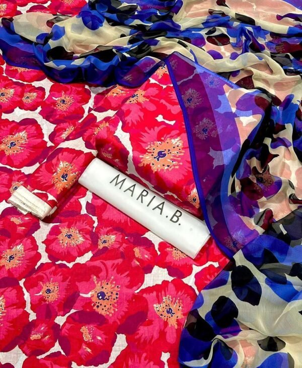 Maria B   LAWN ALLOVER COLLECTION 2024 - Image 4