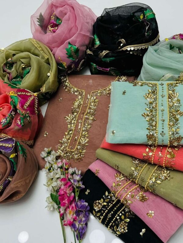 Beautiful Handwork Adda Work With Zaari Sequence Embroidery