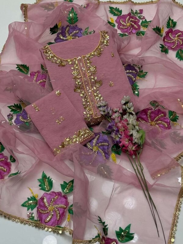 Beautiful Handwork Adda Work With Zaari Sequence Embroidery - Image 5