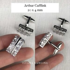 American Diamond Zarqoon Cufflinks Edition Golden Cufflinks
