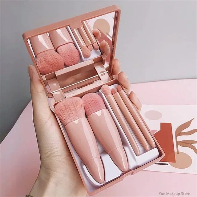 5pcs Portable Makeup Brushes set - Image 3